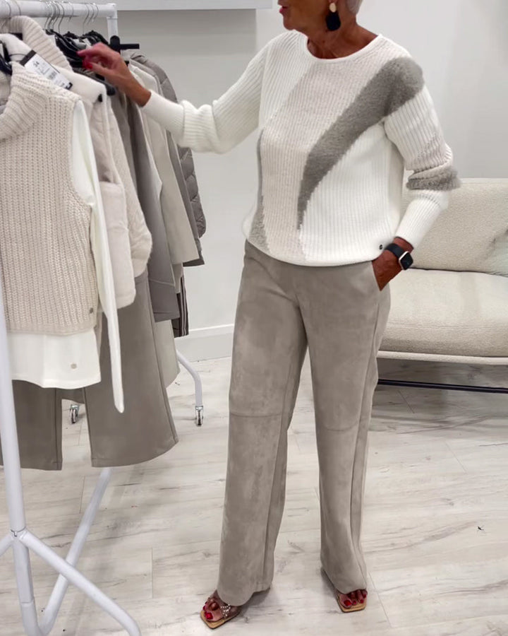 Talia™ | Women’s Comfortable Relaxed Fit Crew Neck Sweater
