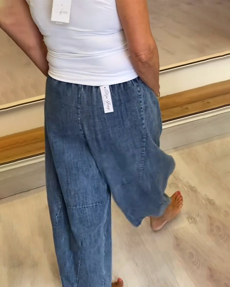 Freya™ | Women’s Relaxed-Fit Jeans with Elastic Waistband