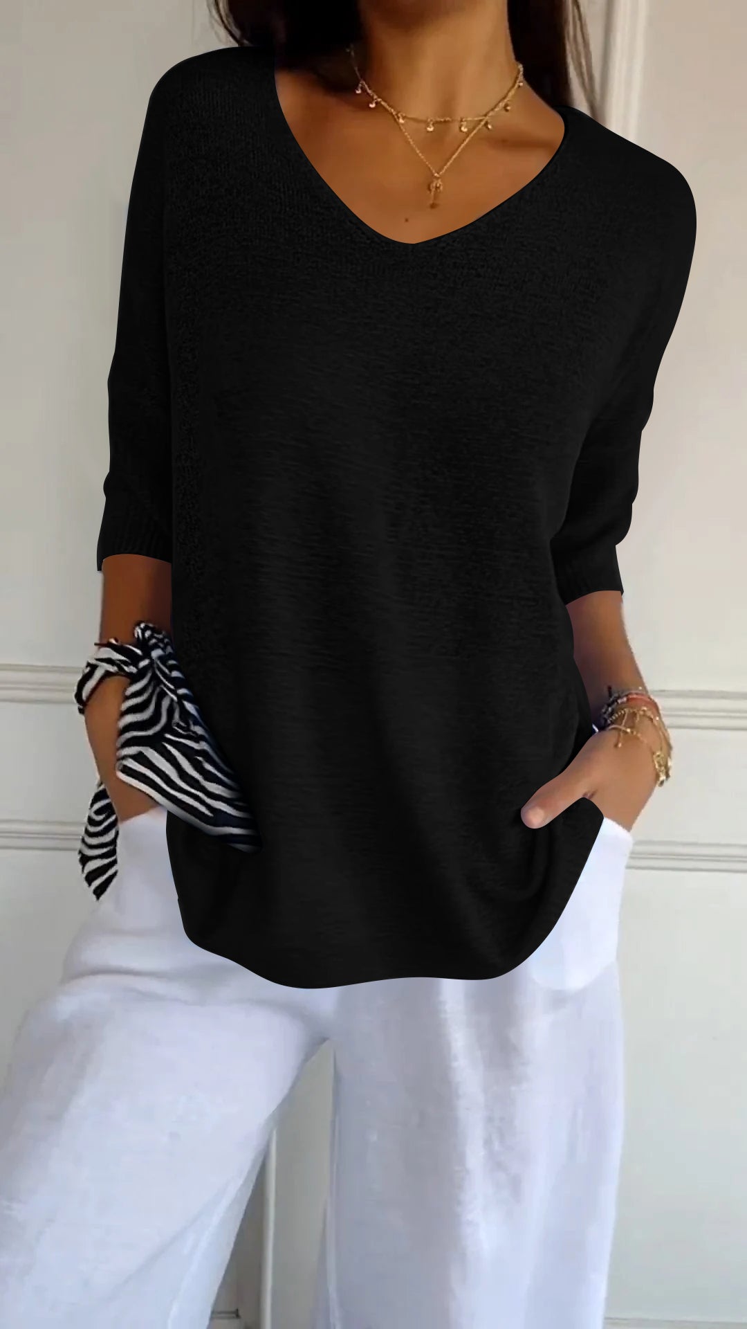 Anna™ | Women’s V-Neck Knit Top