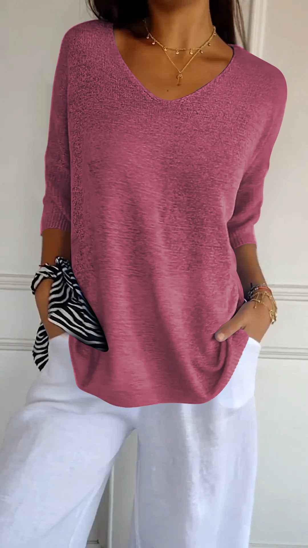 Anna™ | Women’s V-Neck Knit Top