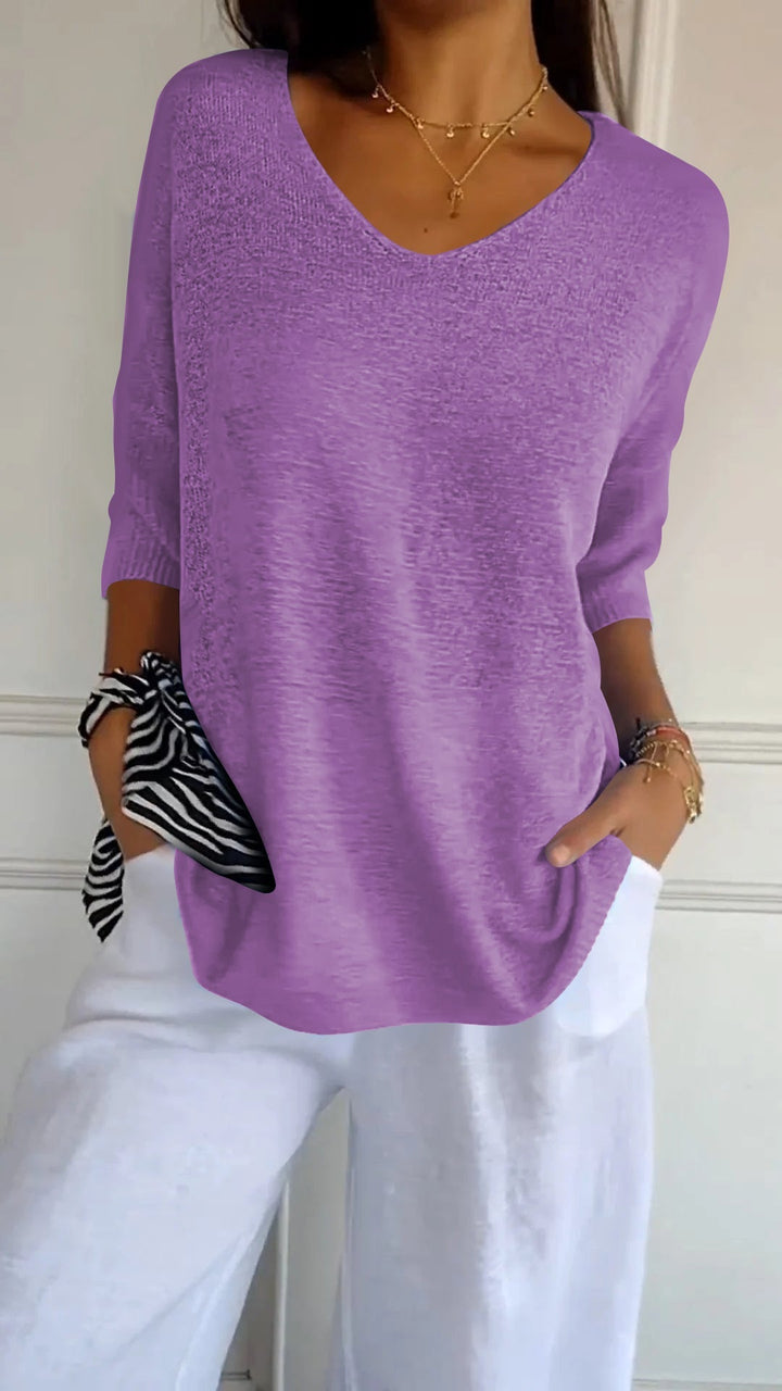 Anna™ | Women’s V-Neck Knit Top
