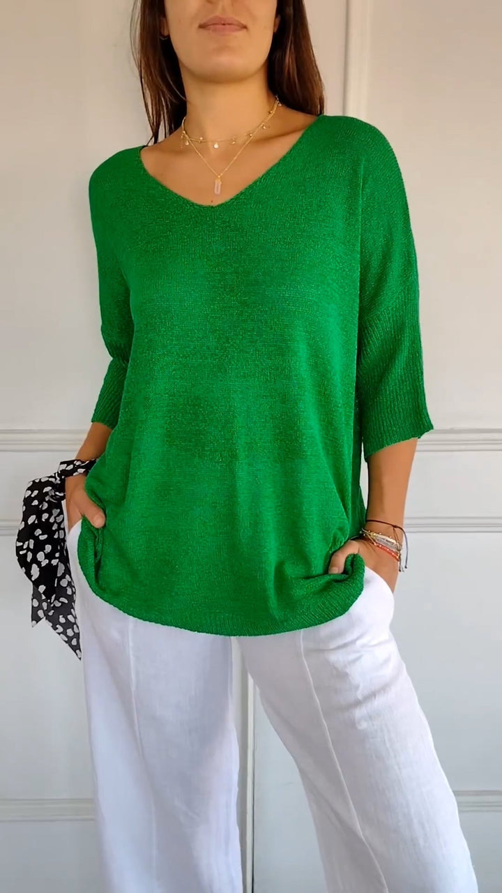 Anna™ | Women’s V-Neck Knit Top
