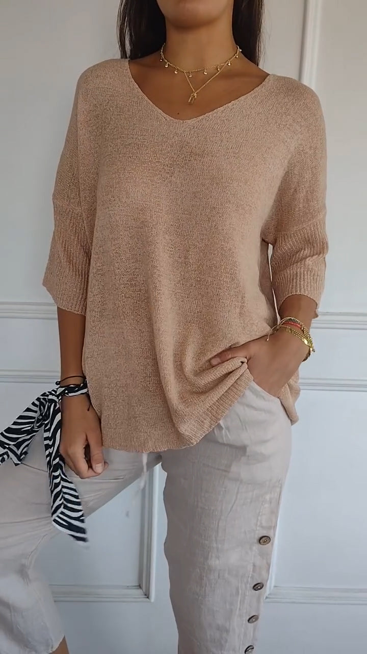 Anna™ | Women’s V-Neck Knit Top