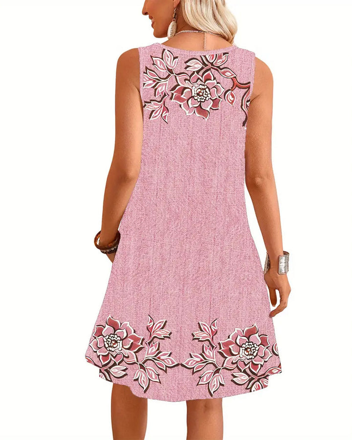 Isla™ | Women’s Sleeveless Faux Denim Dress