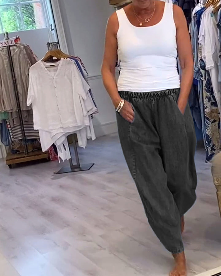 Freya™ | Women’s Relaxed-Fit Jeans with Elastic Waistband