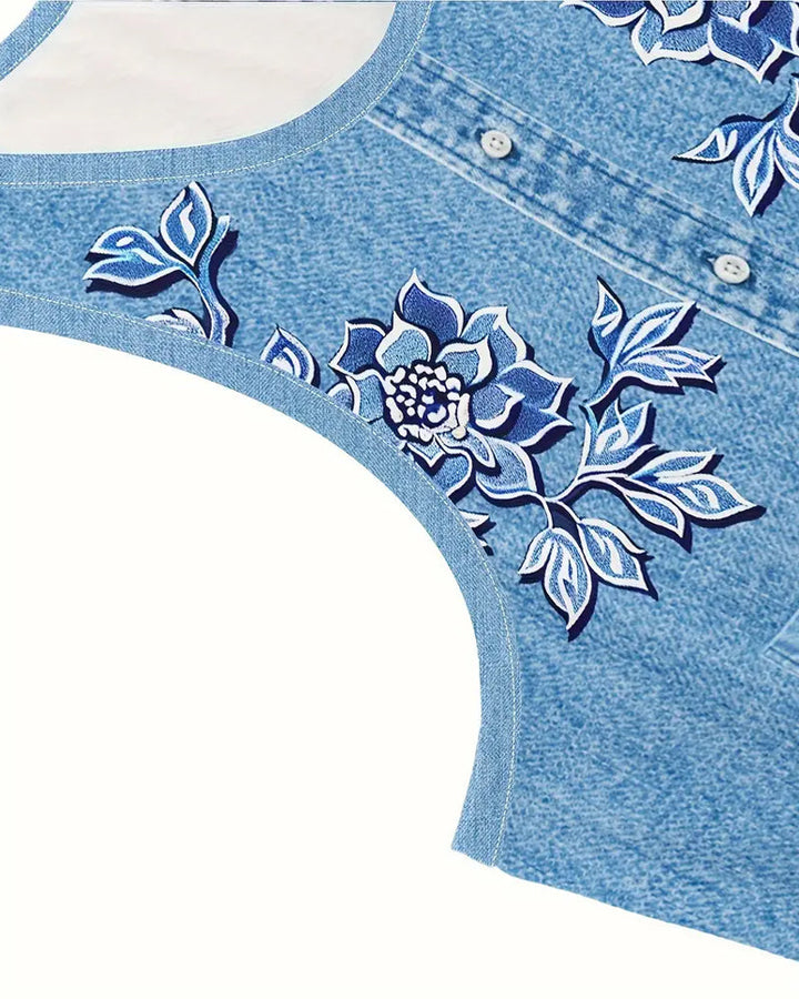 Isla™ | Women’s Sleeveless Faux Denim Dress