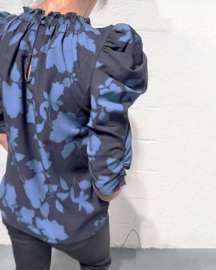 Daphne™ | Women’s Puff Sleeve Blouse with Ruffle Detail