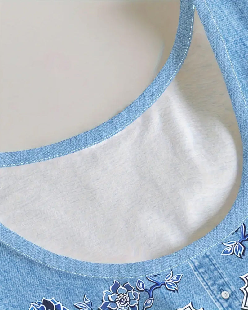 Isla™ | Women’s Sleeveless Faux Denim Dress