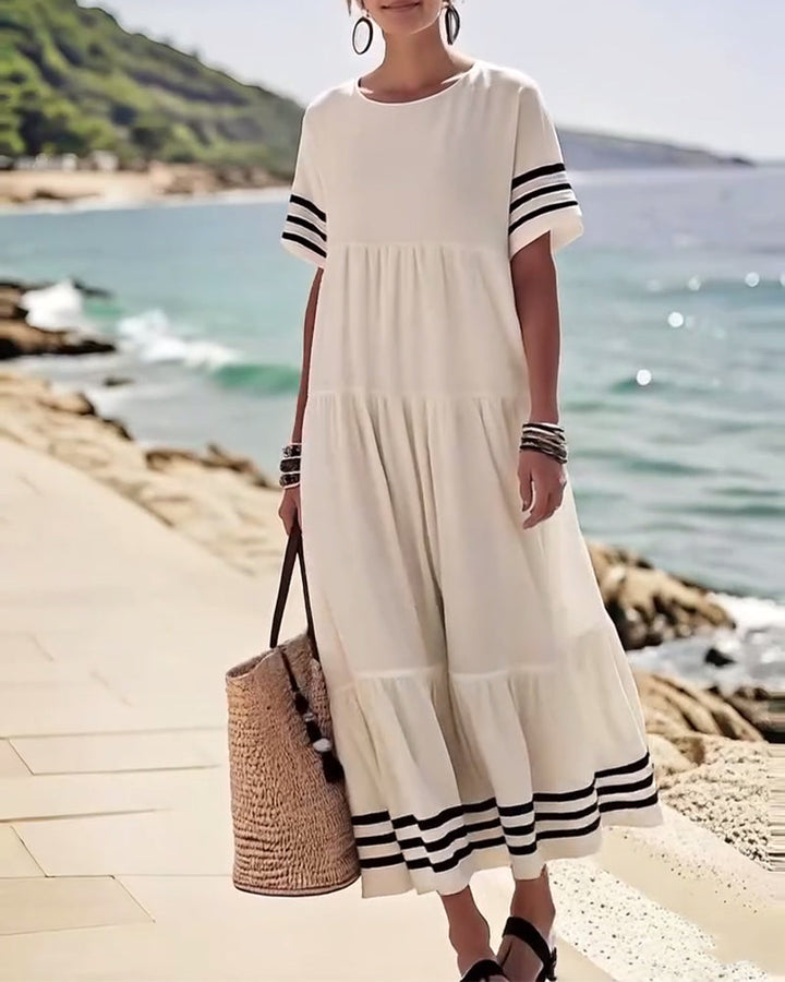 Naomi™ | Women’s Trendy Short Sleeve Vacation Dress
