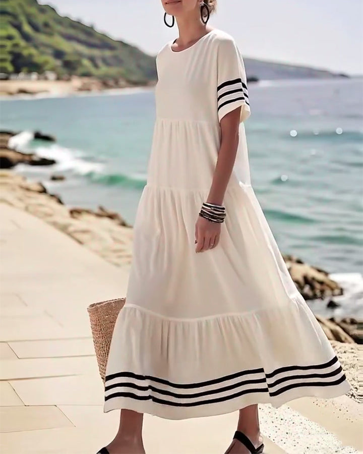Naomi™ | Women’s Trendy Short Sleeve Vacation Dress