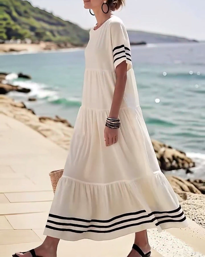 Naomi™ | Women’s Trendy Short Sleeve Vacation Dress