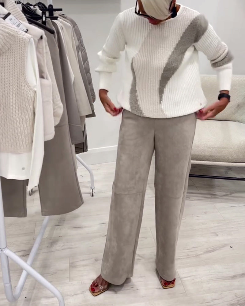 Talia™ | Women’s Comfortable Relaxed Fit Crew Neck Sweater