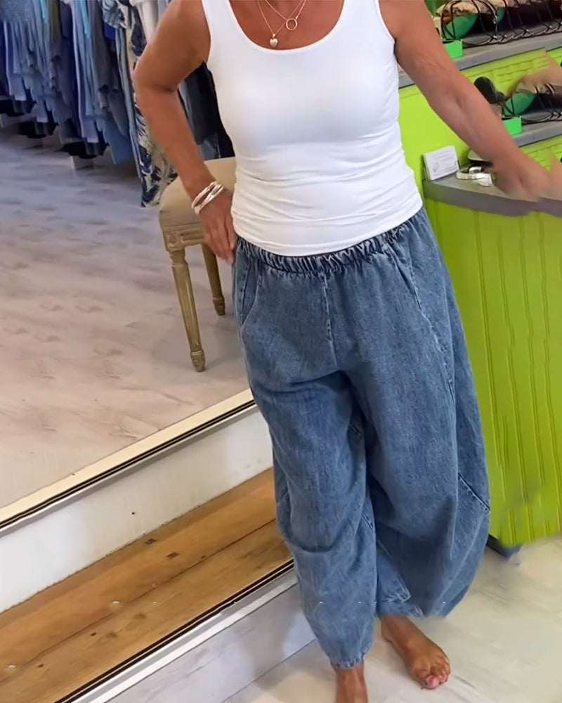 Freya™ | Women’s Relaxed-Fit Jeans with Elastic Waistband
