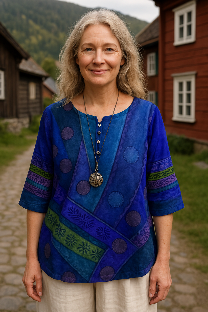 Embla™ | Comfortable and colourful with half sleeves Top