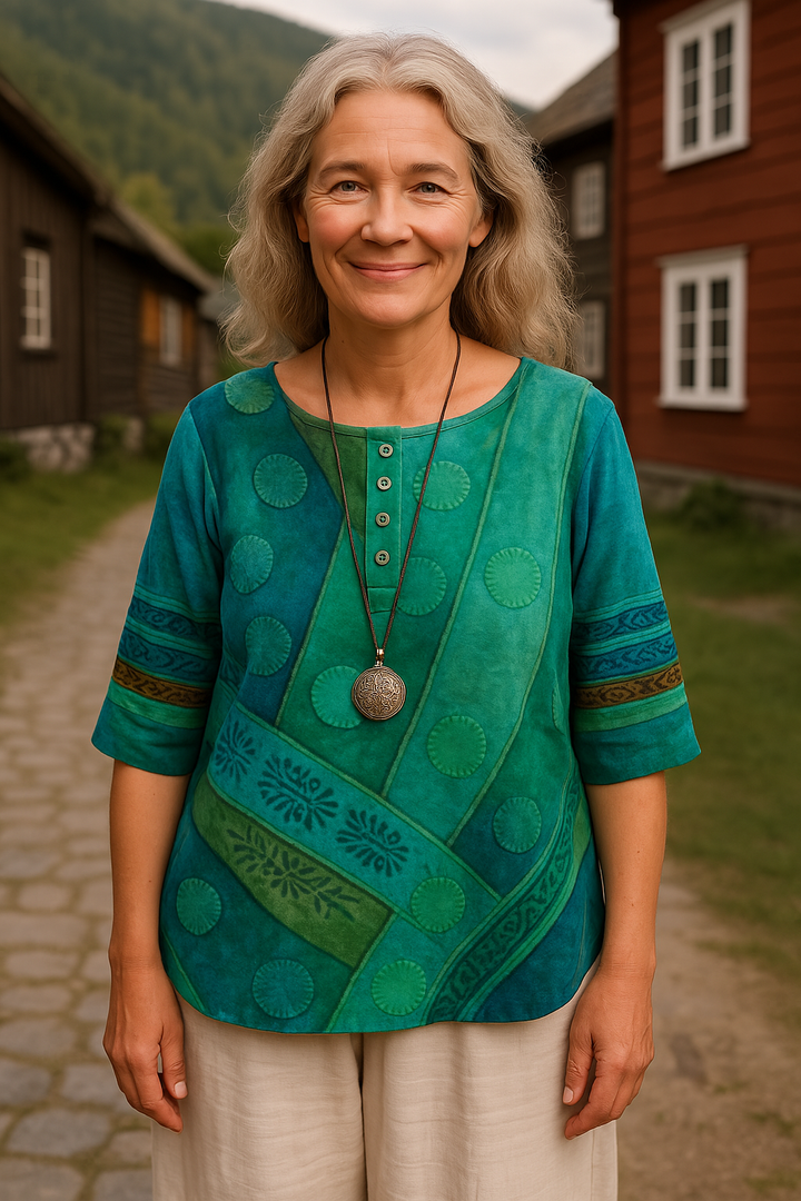 Embla™ | Comfortable and colourful with half sleeves Top