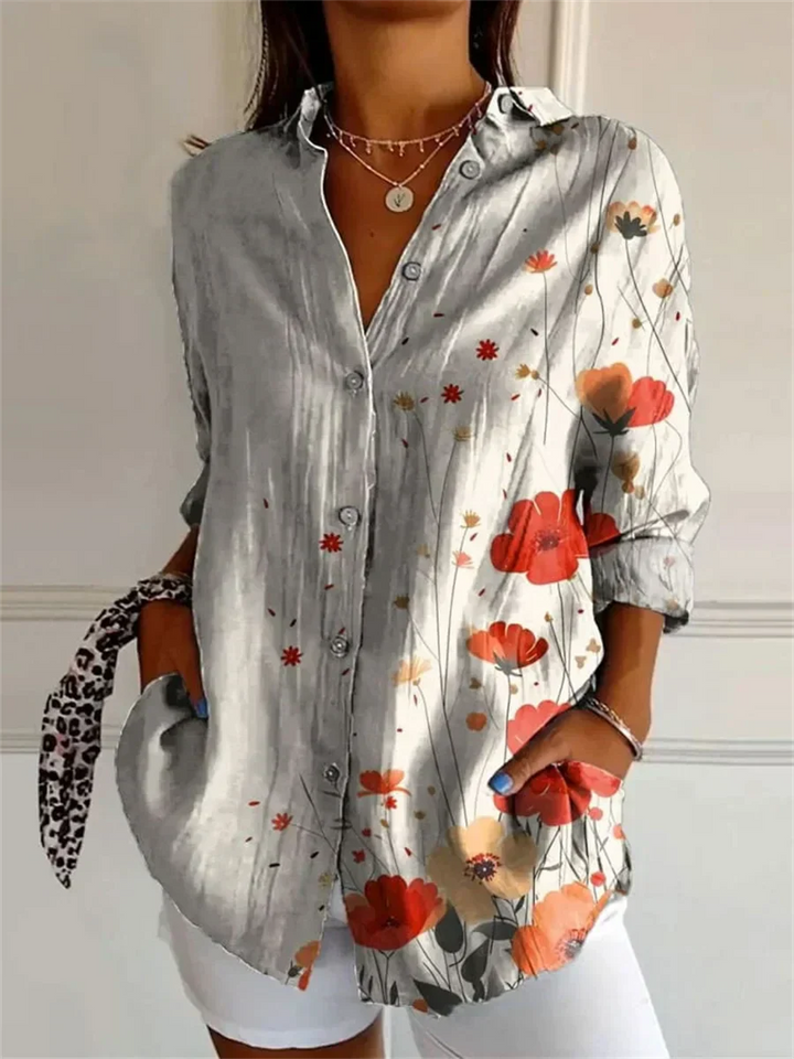 Sophie™ | Printed Three Quarter Sleeve Shirt