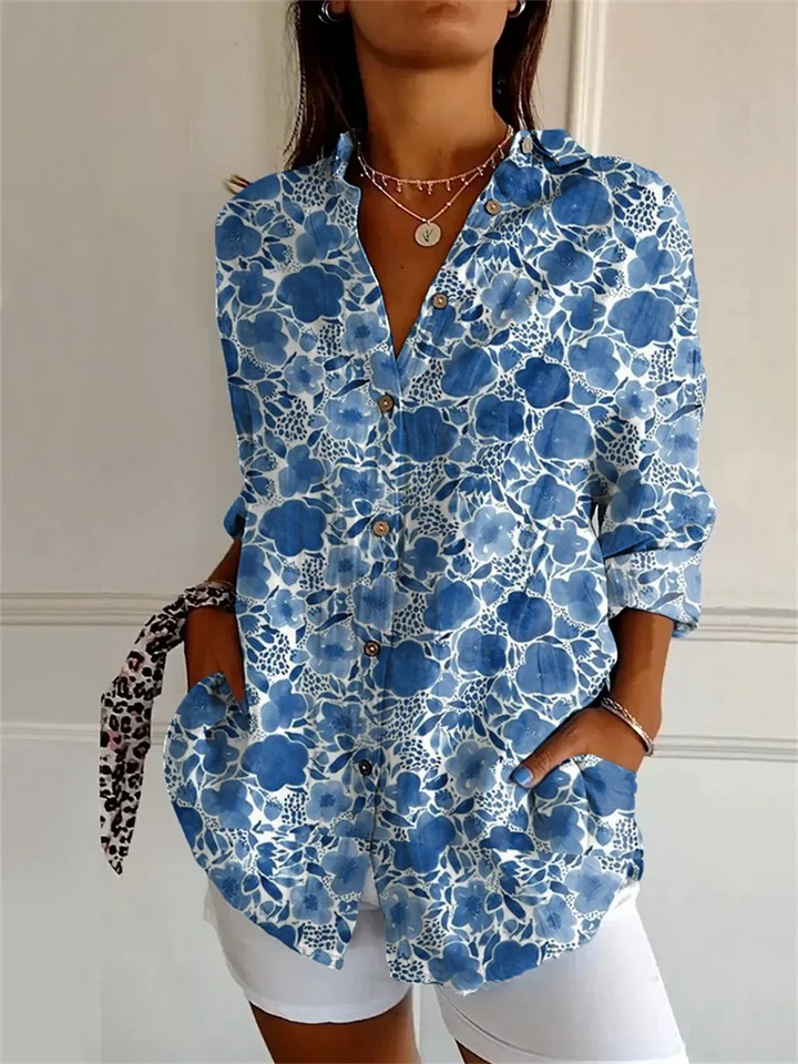 Sophie™ | Printed Three Quarter Sleeve Shirt