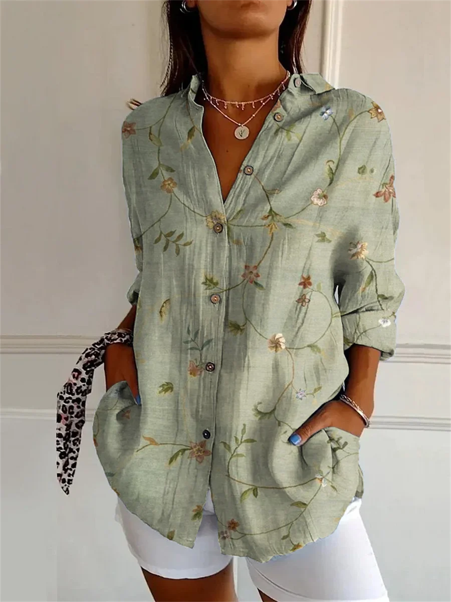 Sophie™ | Printed Three Quarter Sleeve Shirt