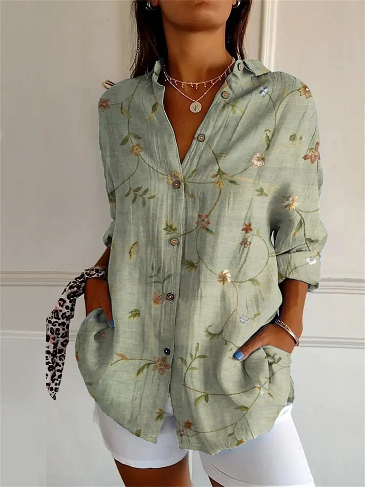 Sophie™ | Printed Three Quarter Sleeve Shirt