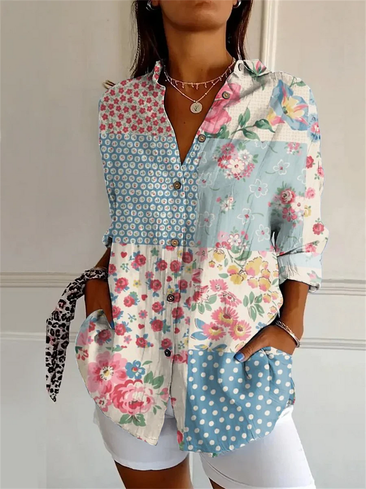 Sophie™ | Printed Three Quarter Sleeve Shirt