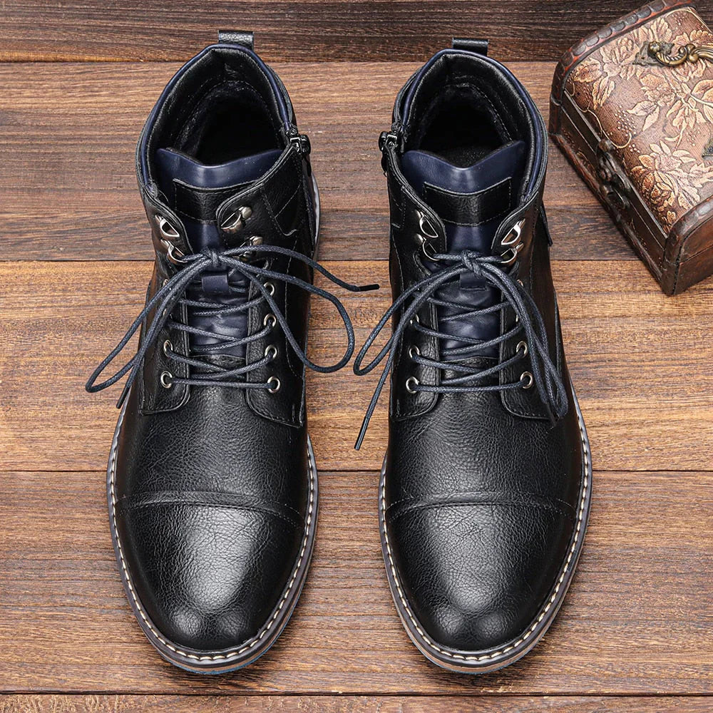 Aaron™ | Men's  Leather Boots