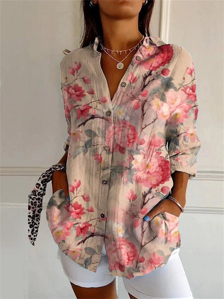 Sophie™ | Printed Three Quarter Sleeve Shirt