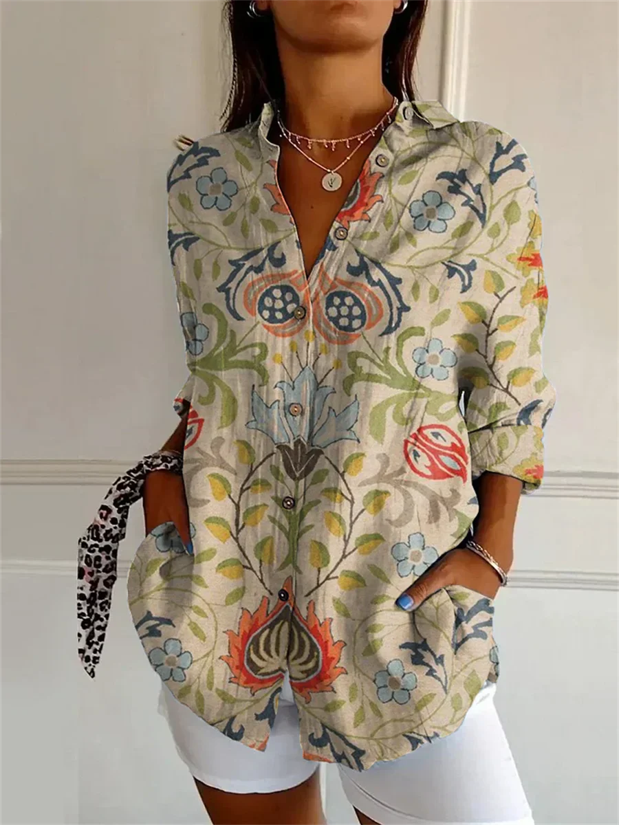 Sophie™ | Printed Three Quarter Sleeve Shirt