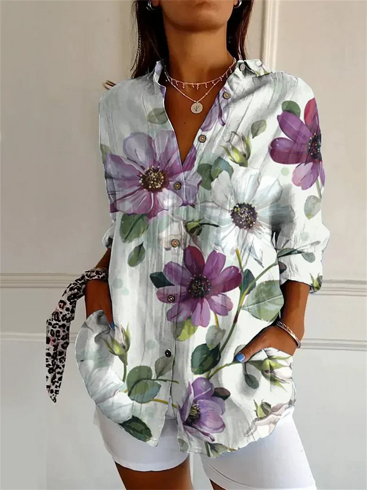 Sophie™ | Printed Three Quarter Sleeve Shirt