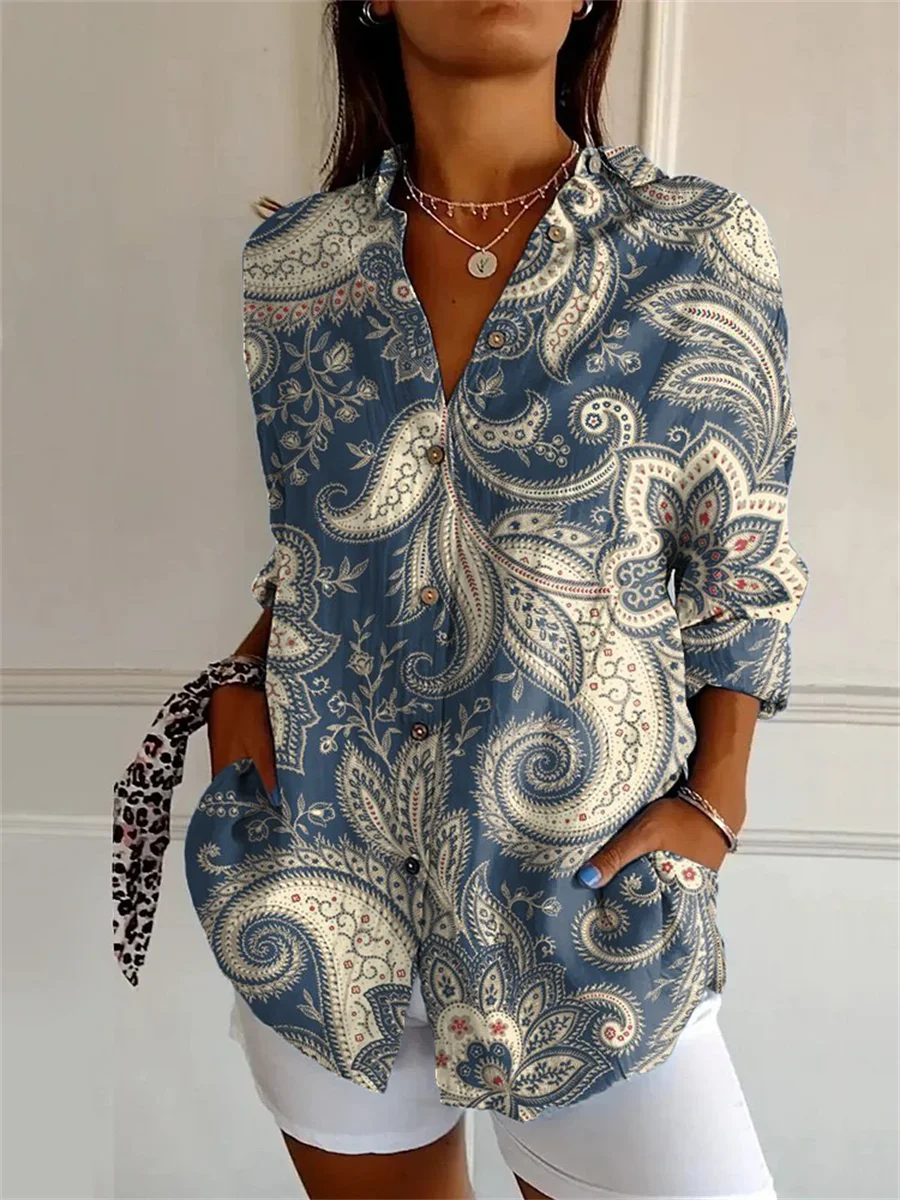 Sophie™ | Printed Three Quarter Sleeve Shirt