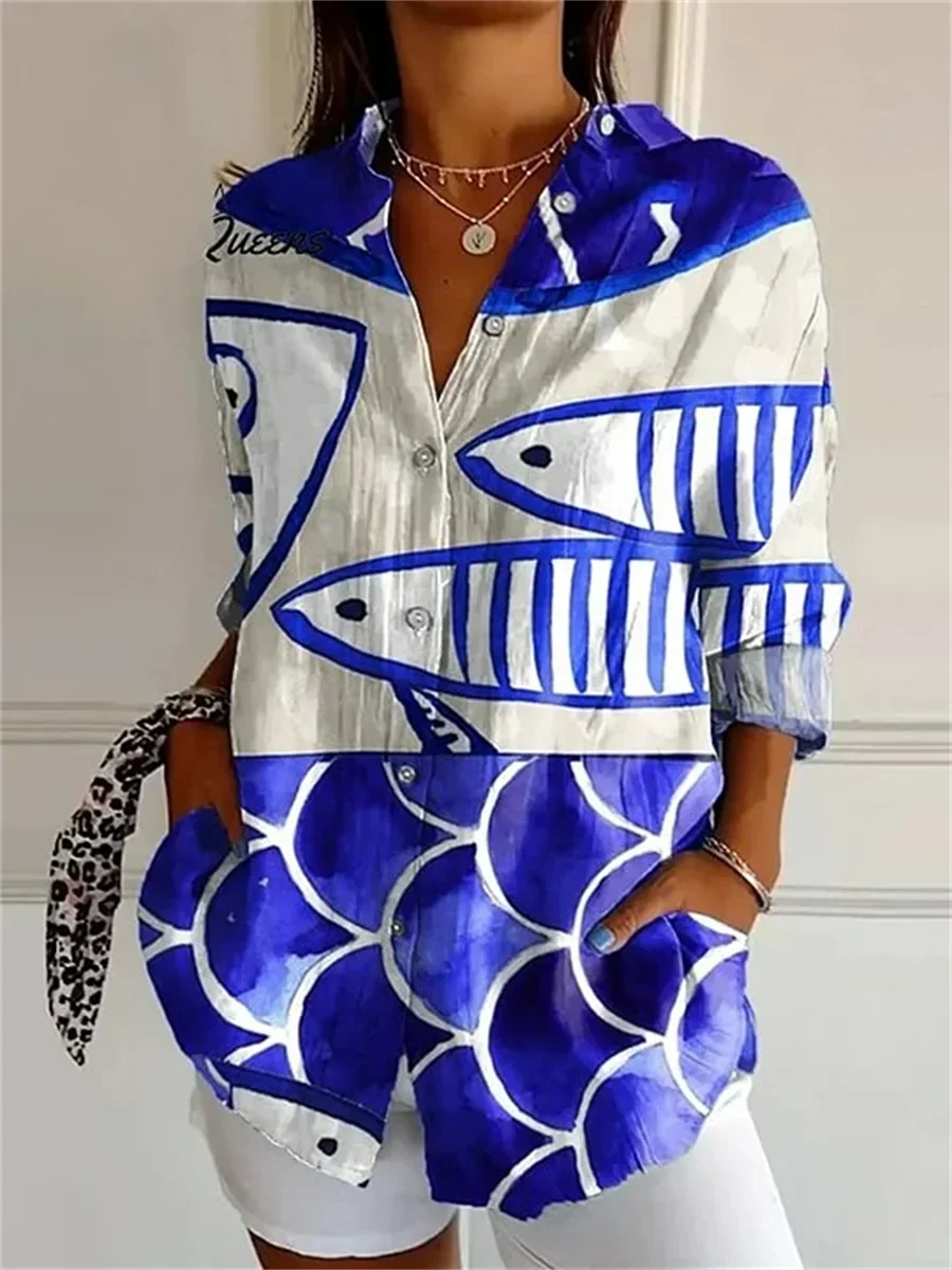 Sophie™ | Printed Three Quarter Sleeve Shirt