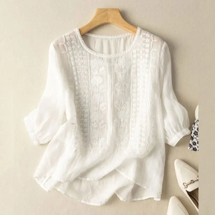 Aurora™ – Embroidered Relaxed Blouse