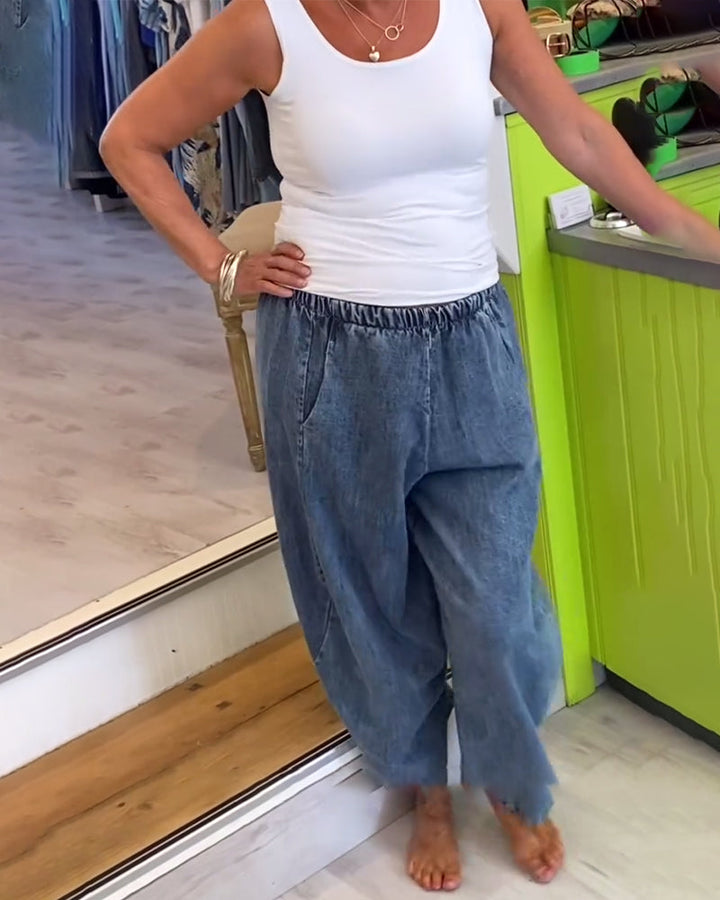 Freya™ | Women’s Relaxed-Fit Jeans with Elastic Waistband