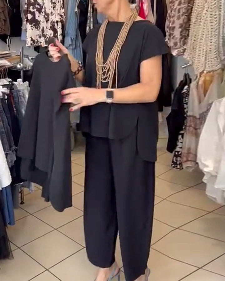 Luna™ | Casual Solid Color Street-Style Blouse