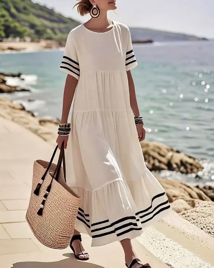 Naomi™ | Women’s Trendy Short Sleeve Vacation Dress
