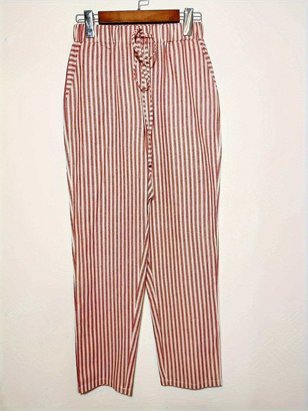Marlena™ | Striped Linen Trousers for Women