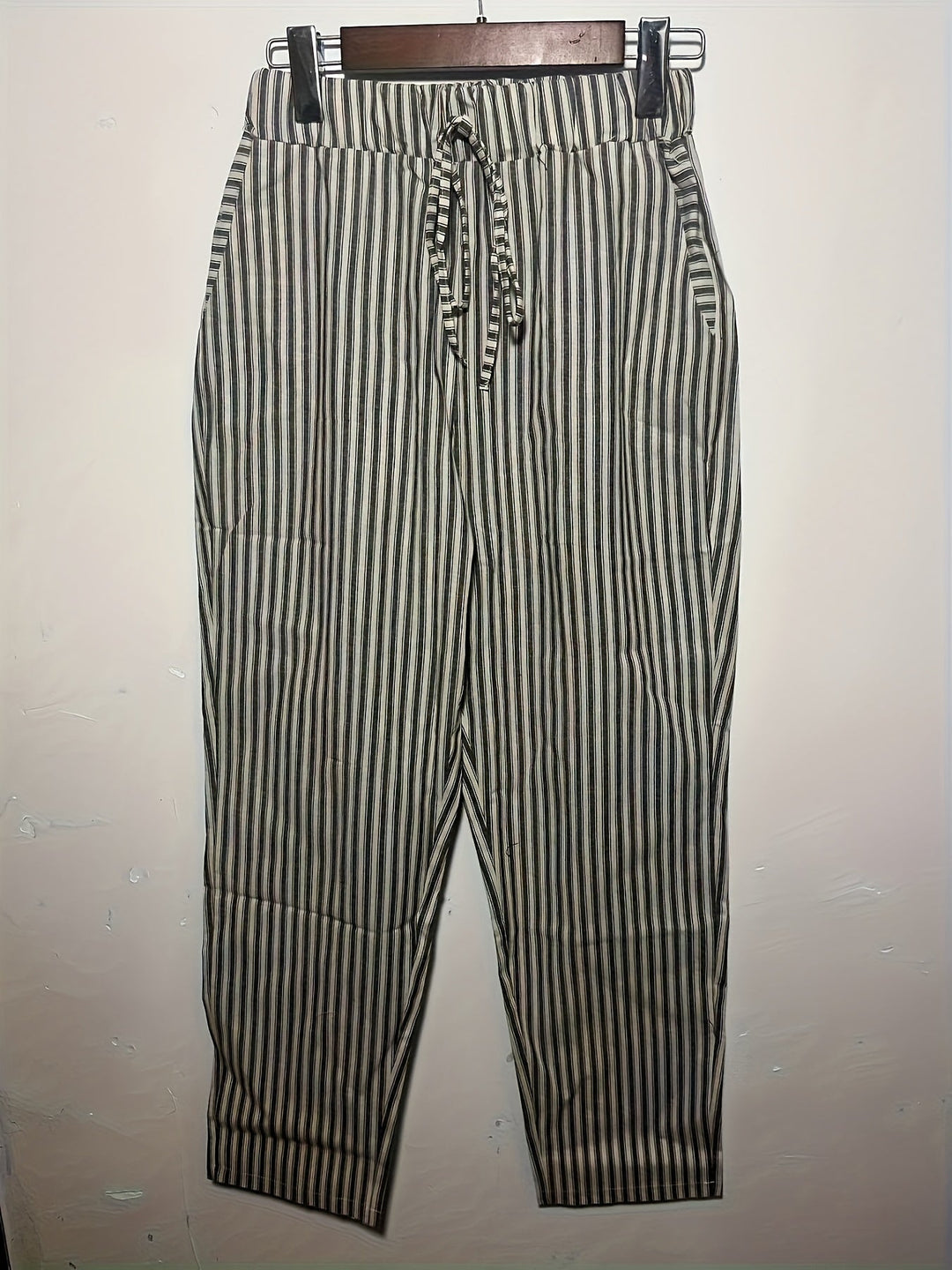 Marlena™ | Striped Linen Trousers for Women