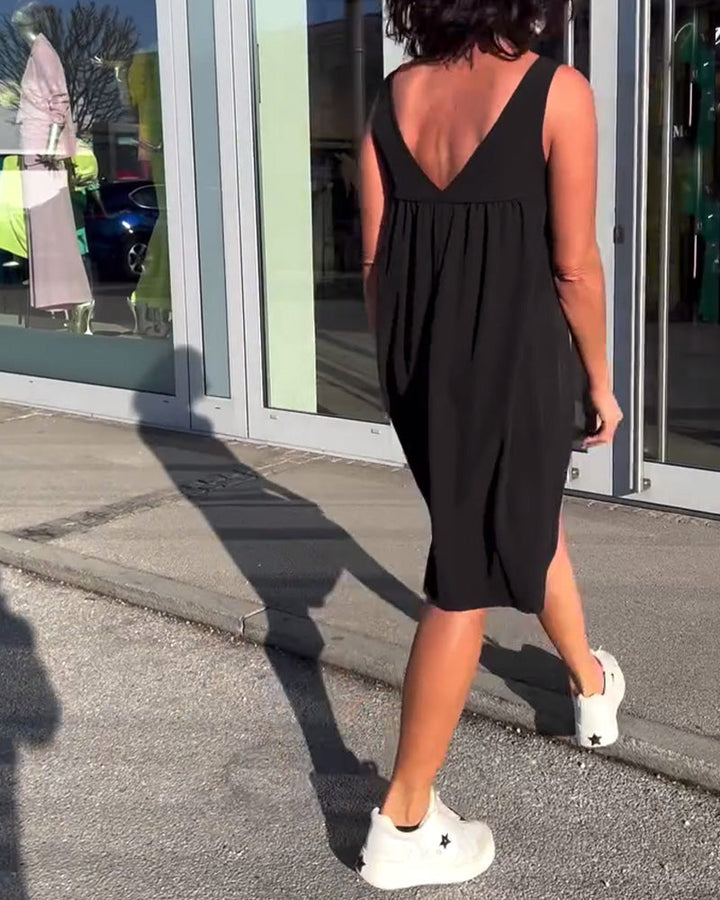 Dara™ | Women’s Sleeveless Solid Color Shift Dress