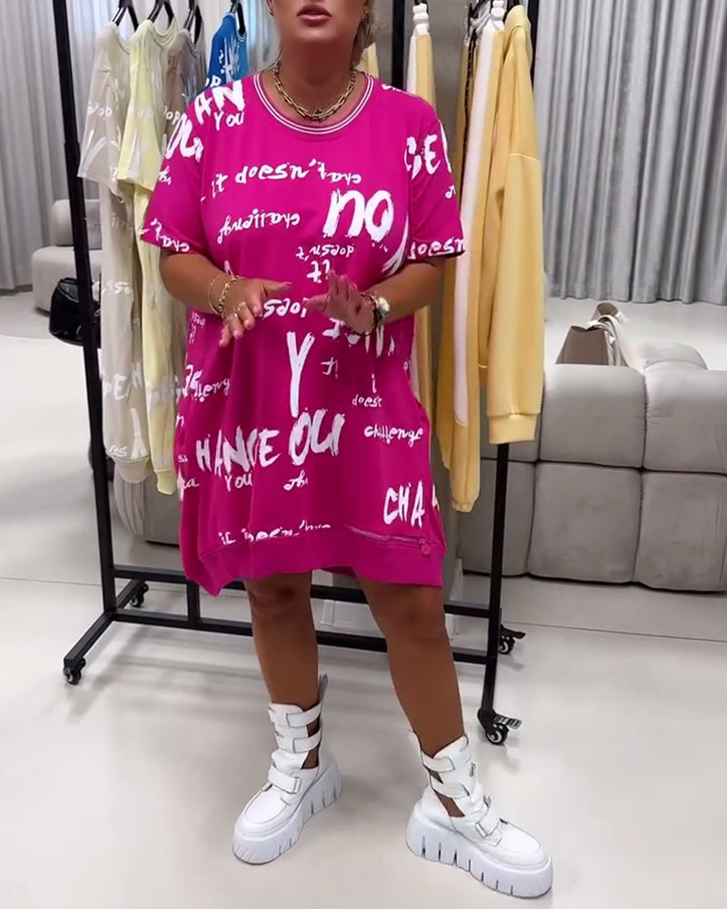 Blaire™ | Women’s Loose Letter Print Dress