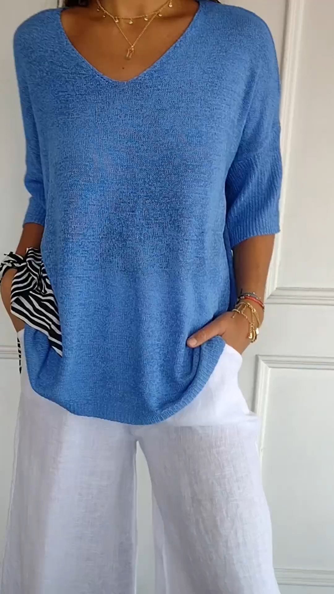Anna™ | Women’s V-Neck Knit Top