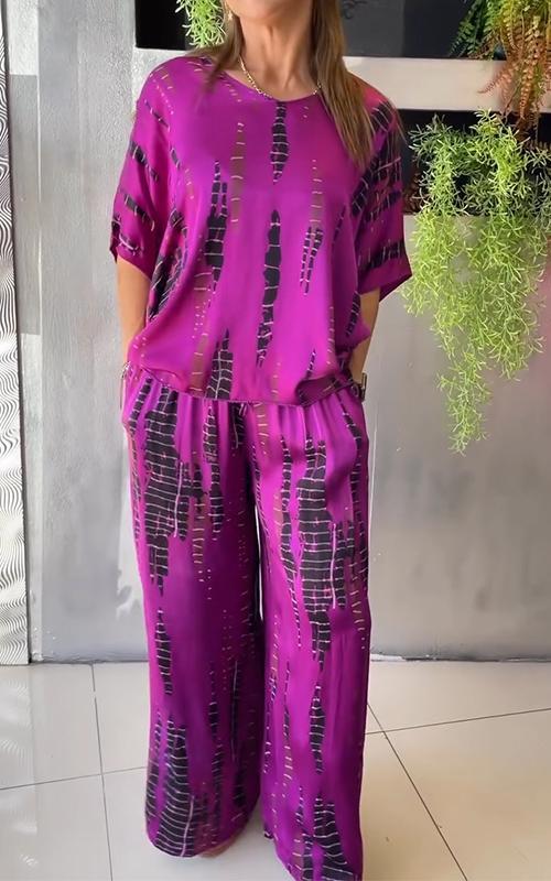 Helen™ - Casual Satin 2-Piece Set