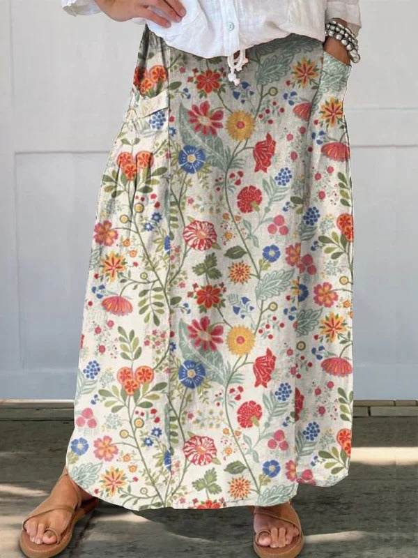 Fiadh™ | Pastoral Floral Art Print Shirt