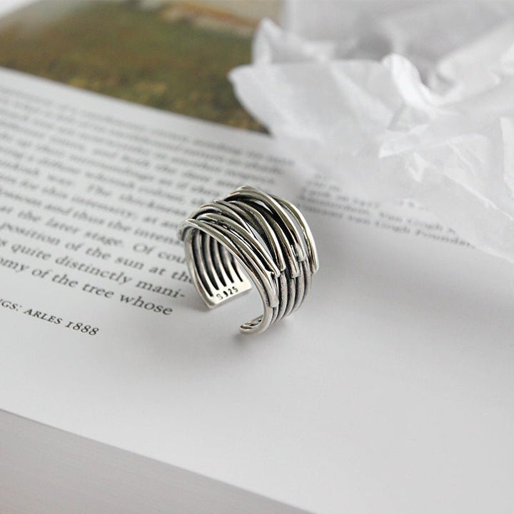 Ineke™ | Sterling Silver Adjustable Ring in Stock