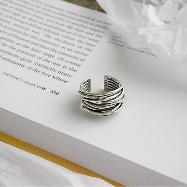 Ineke™ | Sterling Silver Adjustable Ring in Stock