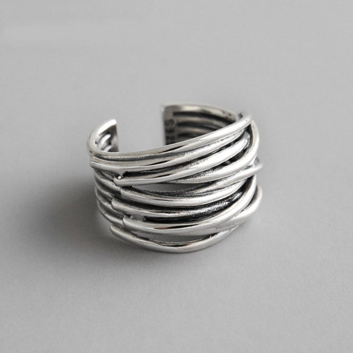 Ineke™ | Sterling Silver Adjustable Ring in Stock
