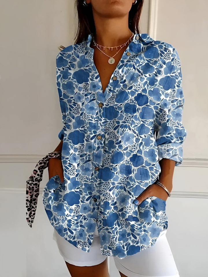 Lyssa™ | Women’s Floral Button-Up Blouse