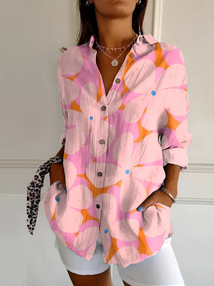 Lyssa™ | Women’s Floral Button-Up Blouse